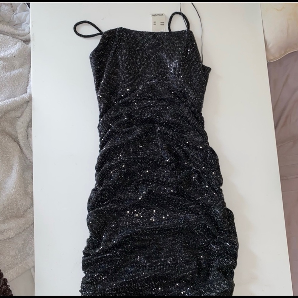 black urban outfitters sparkly dress